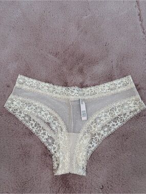Victoria's Secret Cheeky Mesh Lace Panty S
